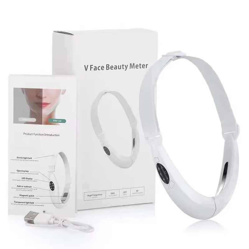 Appareil de Soin Visage LED & Vibrations