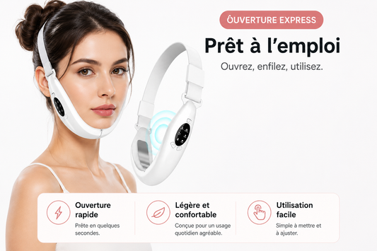 Appareil de Soin Visage LED & Vibrations